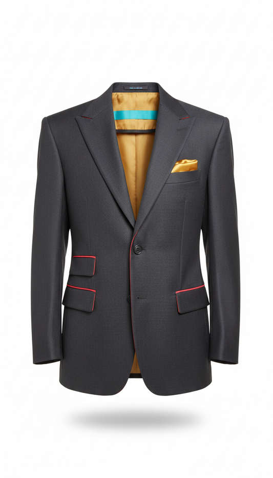 Structured Blazer in Urban Charcoal